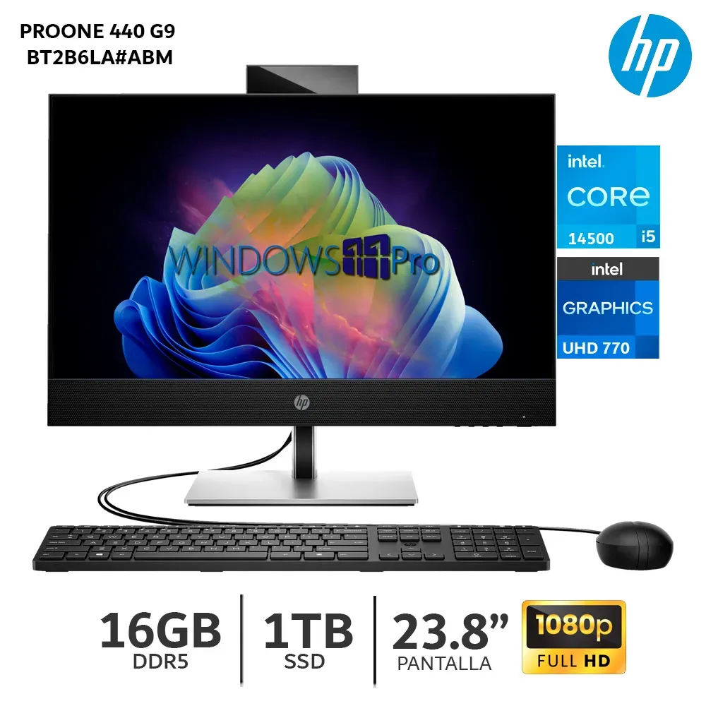 All in One HP ProOne 440 G9 Intel Core i5-14500 16GB RAM 1TB